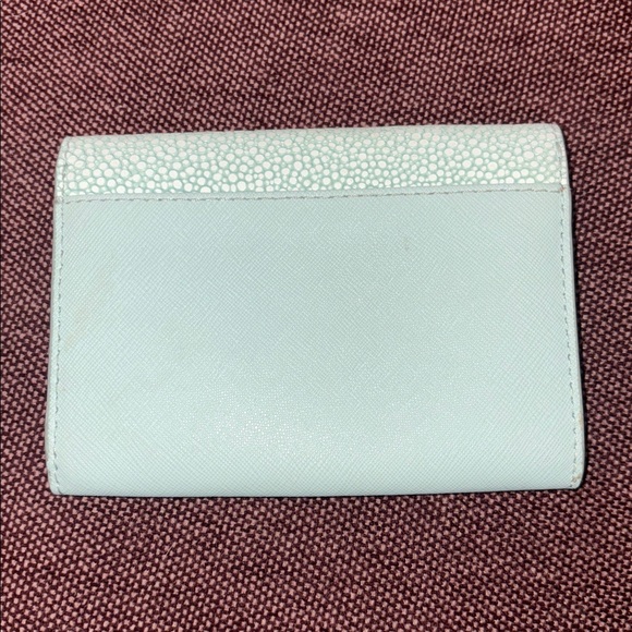 Michael Kors Mint Green Saffiano Textured Wallet - Picture 4 of 5